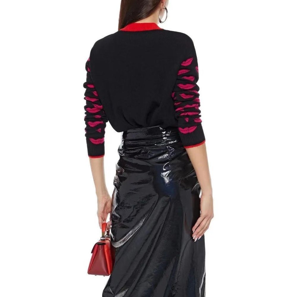 Diane Von Furstenberg Jurnee intarsia wool and cashmere-blend sweater - Picture 2 of 3